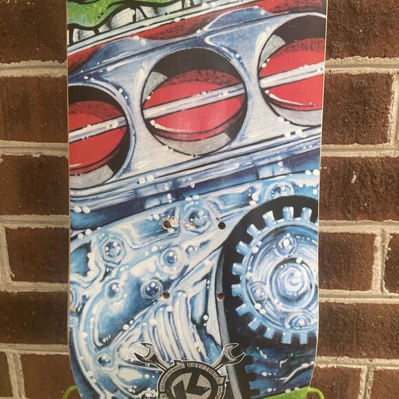 Vintage Kryptonics rat fink Skateboard Deck Rare 31x7 1/2 Signed New Motorhead - Picture 3 of 9